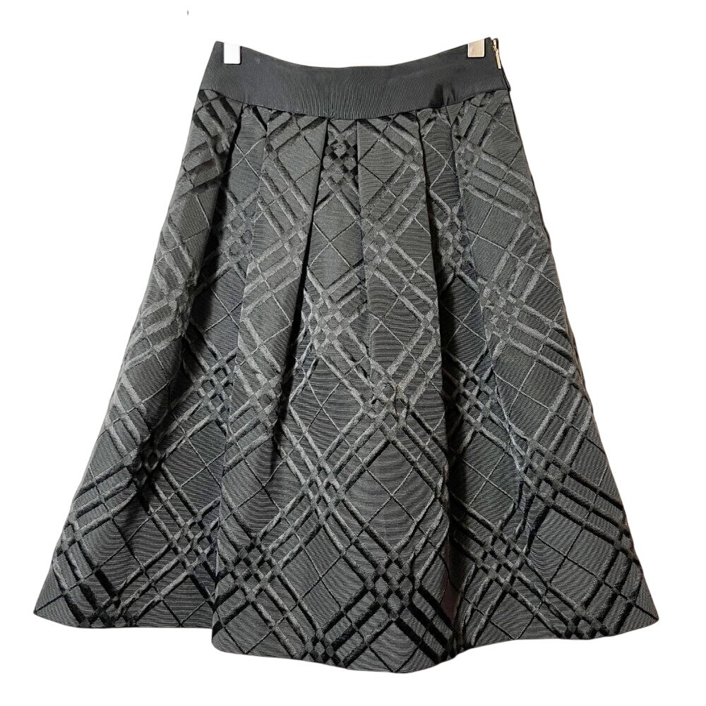 Ted Baker London Mansii Check Bow Black Skirt Size 0 - U.S. Size 2